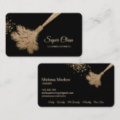 Reinigungshaus Sparkling Rose Gold Visitenkarte (Vorne/Hinten)