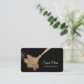 Reinigungshaus Sparkling Rose Gold Visitenkarte (Stehend Vorderseite)