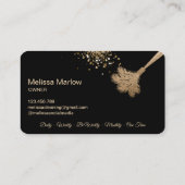 Reinigungshaus Sparkling Rose Gold Visitenkarte (Rückseite)