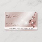Reinigungshaus Sparkling Rose Gold Visitenkarte (Rückseite)