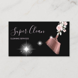 Reinigungshaus Sparkling Rose Gold Visitenkarte