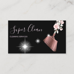 Reinigungshaus Sparkling Rose Gold Visitenkarte