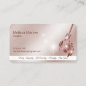 Reinigungshaus Sparkling Rose Gold Visitenkarte (Rückseite)