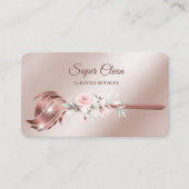 Reinigungshaus Sparkling Rose Gold Visitenkarte (Vorderseite)