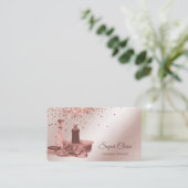 Reinigungshaus Sparkling Rose Goldschwamm Bus Visitenkarte (Stehend Vorderseite)