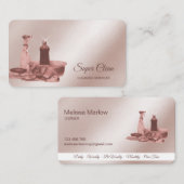 Reinigungshaus Sparkling Rose Goldschwamm Visitenkarte (Vorne/Hinten)