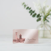 Reinigungshaus Sparkling Rose Goldschwamm Visitenkarte (Stehend Vorderseite)