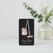 Reinigungshaus Sparkling Rose Goldvakuum Bu Visitenkarte (Stehend Vorderseite)