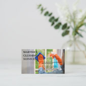 Reinigungshaus Visitenkarte (Stehend Vorderseite)