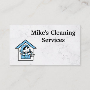 ReinigungsHouse-Logo Marmor Maid-Logo Visitenkarte