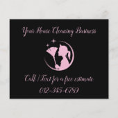 ReinigungsHouse QR Code Sparkling Business (Vorderseite)