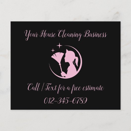 ReinigungsHouse QR Code Sparkling Business (Vorderseite)