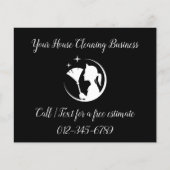 ReinigungsHouse QR Code Sparkling Business Flyer (Vorne)