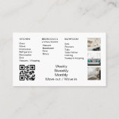 ReinigungsHouse QR Code Sparkling Business Visitenkarte (Rückseite)