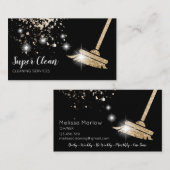 ReinigungsHouse Sparkling Gold trinken Visitenkarte (Vorne/Hinten)