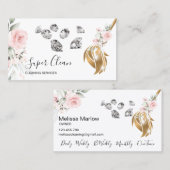 ReinigungsHouse Sparkling Golddiamanten Visitenkarte (Vorne/Hinten)