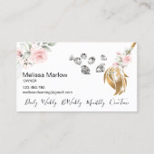 ReinigungsHouse Sparkling Golddiamanten Visitenkarte (Rückseite)