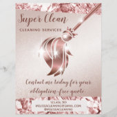 ReinigungsHouse Sparkling Rose Gold Flyer (Hinten)