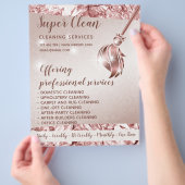 ReinigungsHouse Sparkling Rose Gold Flyer (Hand)