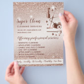 ReinigungsHouse Sparkling Rose Gold Flyer (Hand)