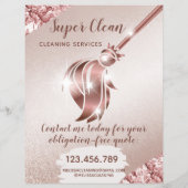 ReinigungsHouse Sparkling Rose Gold Flyer (Hinten)
