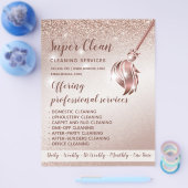ReinigungsHouse Sparkling Rose Gold Flyer (Einzeln)