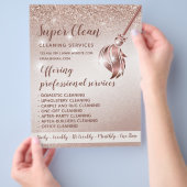 ReinigungsHouse Sparkling Rose Gold Flyer (Hand)