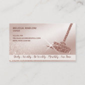 ReinigungsHouse Sparkling Rose Gold Visitenkarte (Rückseite)