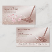 ReinigungsHouse Sparkling Rose Gold Visitenkarte (Vorne/Hinten)
