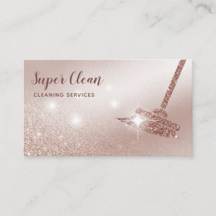 ReinigungsHouse Sparkling Rose Gold Visitenkarte