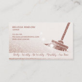 ReinigungsHouse Sparkling Rose Gold Visitenkarte (Rückseite)