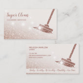 ReinigungsHouse Sparkling Rose Gold Visitenkarte (Vorne/Hinten)