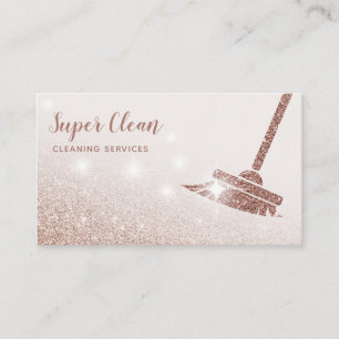 ReinigungsHouse Sparkling Rose Gold Visitenkarte