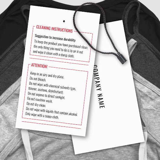 Reinigungsinstruktionen Produktpfandkarte