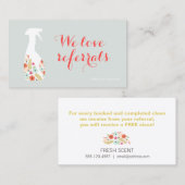 Reinigungskarte für Spritzflaschen Empfehlungskarte (Vorne/Hinten)