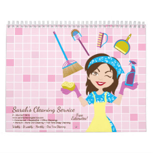 Reinigungskraft Hausreinigung Jahreszeiten Kalender