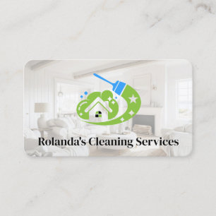Reinigungskraft Logo   Wohnzimmer   Hoteldienstlei Visitenkarte