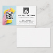 Reinigungskraft | QR-Code | Maid Visitenkarte (Vorne/Hinten)