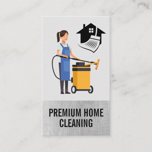 Reinigungskraft | Staubsauger Visitenkarte (Vorderseite)