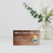 ReinigungsLady | Holzböden Visitenkarte (Stehend Vorderseite)