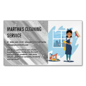 ReinigungsLady | Maid Magnetische Visitenkarte (Vorderseite)