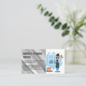 ReinigungsLady | Maid Visitenkarte (Stehend Vorderseite)