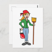 ReinigungsLady Postkarte (Vorne/Hinten)