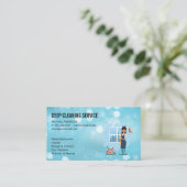 ReinigungsLady | Reinigungsdienst Visitenkarte (Stehend Vorderseite)