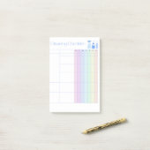 Reinigungsliste Post-it Klebezettel (Auf Schreibtisch)