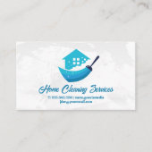 Reinigungslogo | Broom Visitenkarte (Vorderseite)