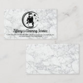Reinigungslogo | Marmoruntergrund Visitenkarte (Vorne/Hinten)