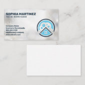 Reinigungslogo Visitenkarte (Vorne/Hinten)