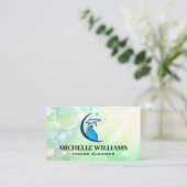 Reinigungslösung Spray Flasche | Blasen Visitenkarte (Stehend Vorderseite)