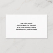 Reinigungsmaid | Business Card House Services Visitenkarte (Rückseite)